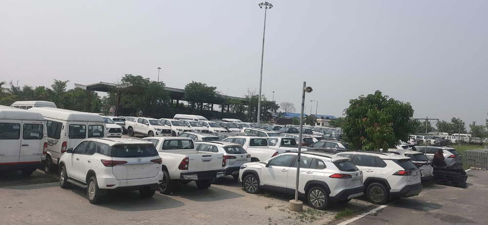 Import of four-wheel motor vehicles down at Birgunj customs