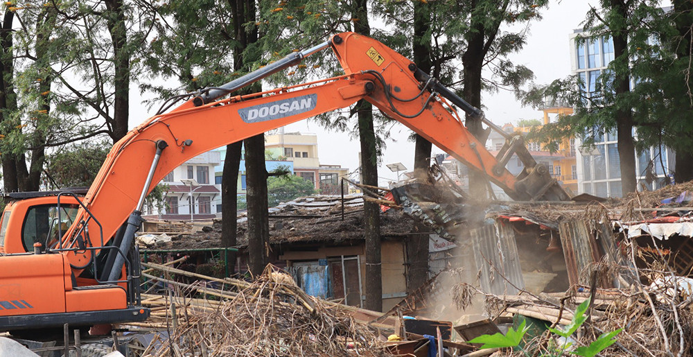 Thapathali squatter settlement demolished (Photo  Features)