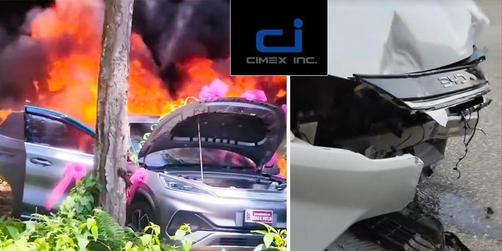 Why did Cimex respond to BYD Atto 2 crash but stay silent after Atto 3 burned to ashes?