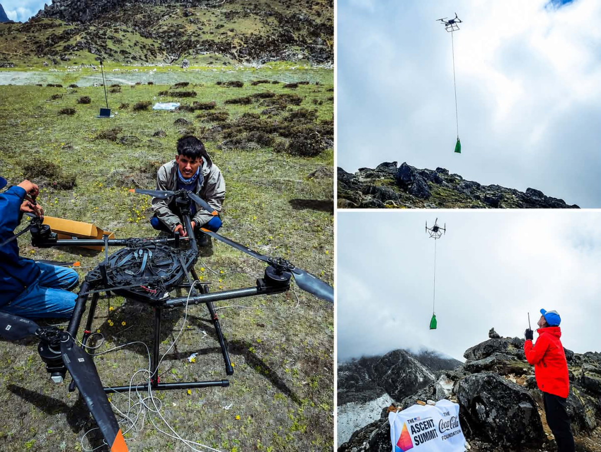 US-made drone successfully demonstrated in Everest Region, Enhancing high-altitude operations